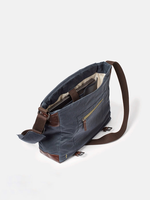 Ally Capellino Jeremy Crossbody Satchel  in Steel