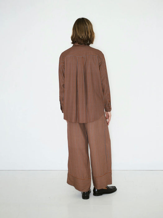 The Tiny Big Sister Striped Trousers in Brown