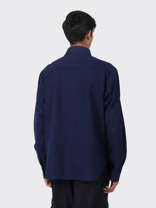 Kardo Luis Shirt in Embroidered Indigo