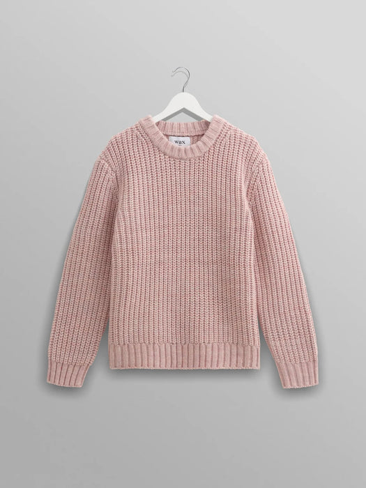 Wax Wilde Crew Knit in Pink