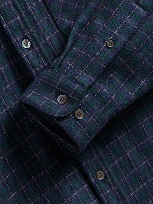 Portuguese Flannel Minerva Shirt in Bluish