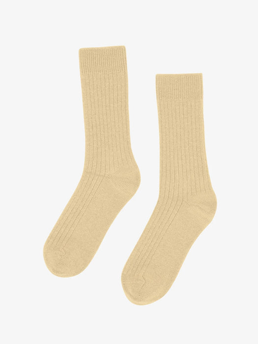 Colorful Standard Merino Socks in Soft Yellow
