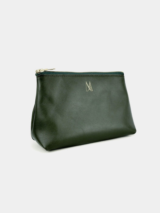 Village Leathers Travel Pouch in Green