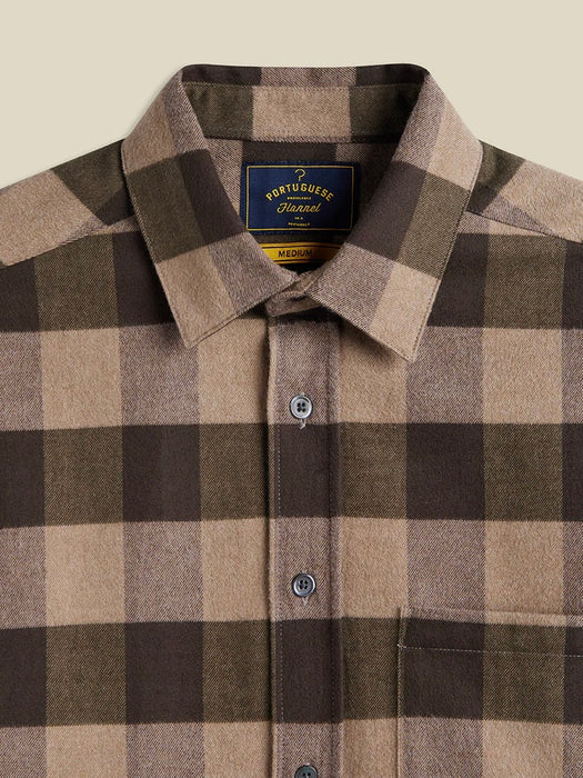 Portuguese Flannel LS Shirt in Woody
