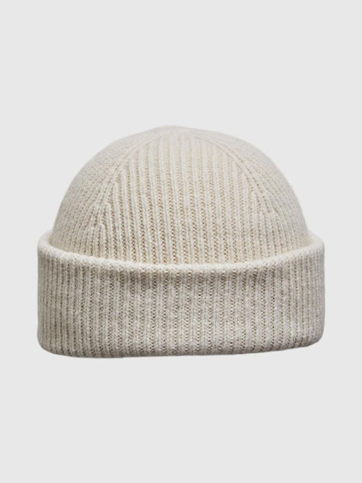 Selected Homme Sailor Beanie in Egret