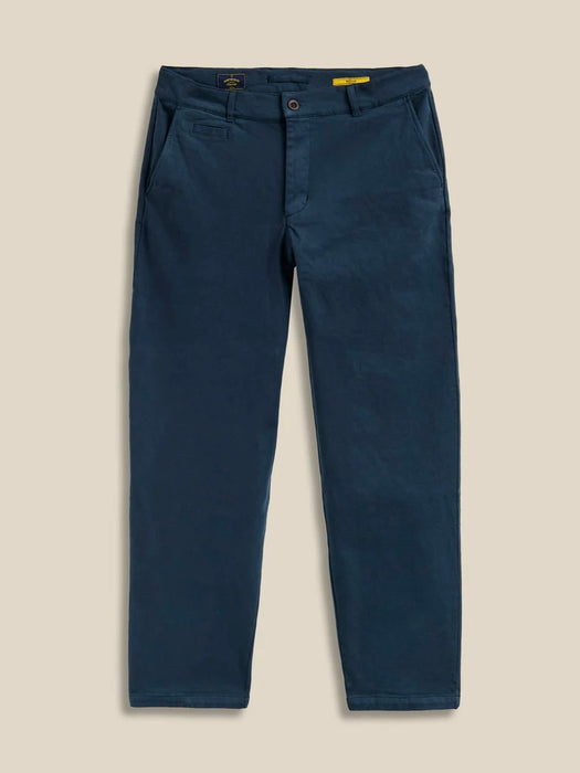 Portuguese Flannel Labura Trousers  in Navy