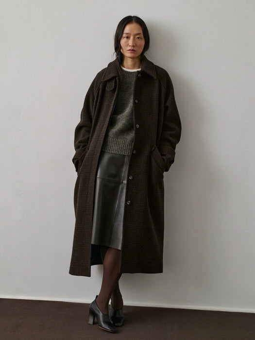 Soeur Berlin Coat in Marron / Noir