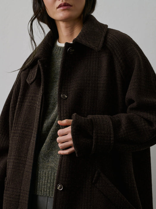 Soeur Berlin Coat in Marron / Noir
