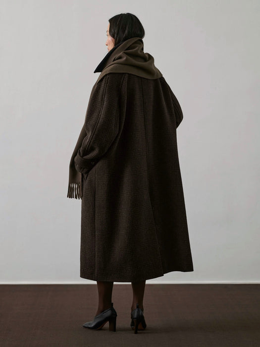 Soeur Berlin Coat in Marron / Noir