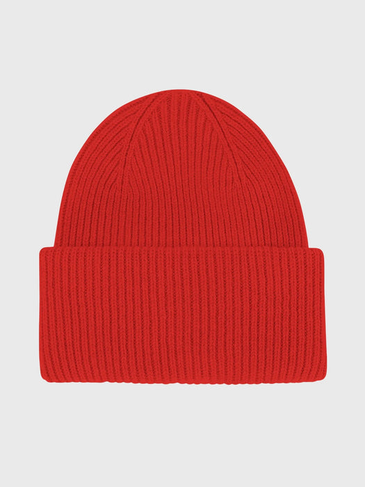Colorful Standard Merino Wool Hat in Red Tangerine