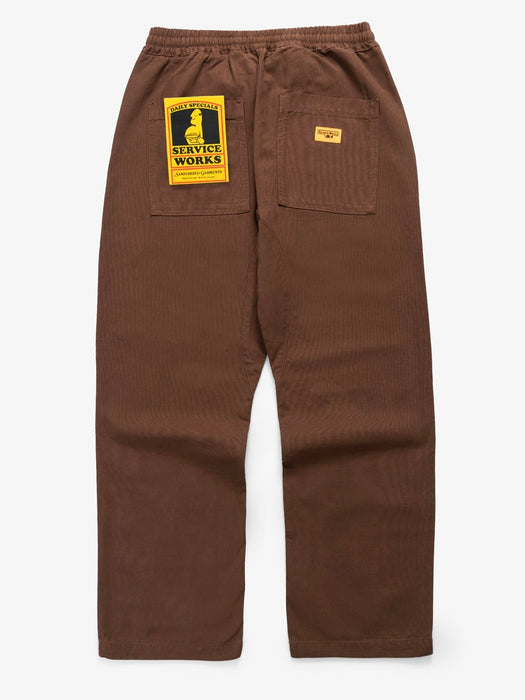 Service Works Canvas Chef Pant in Brown