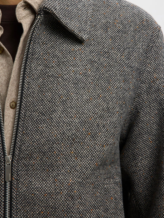 Selected Homme Philip Jacket in Black Donegal