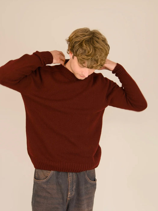 Origin Seamless Crew in Russet Red
