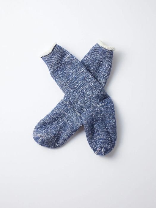 Rototo Double Face Socks in Deep Ocean