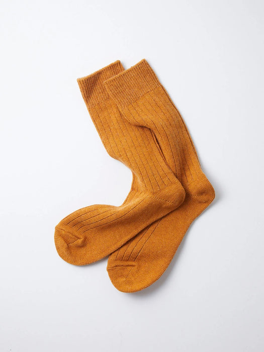 Rototo Men's Cotton Wool Socks in Gold