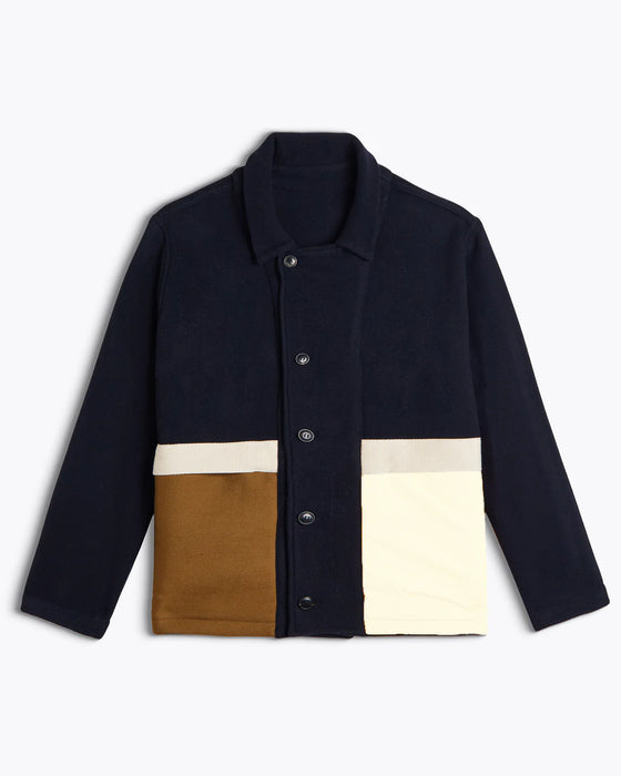 Homecore Swit Sheep Short Cabin Coat in Dark Navy