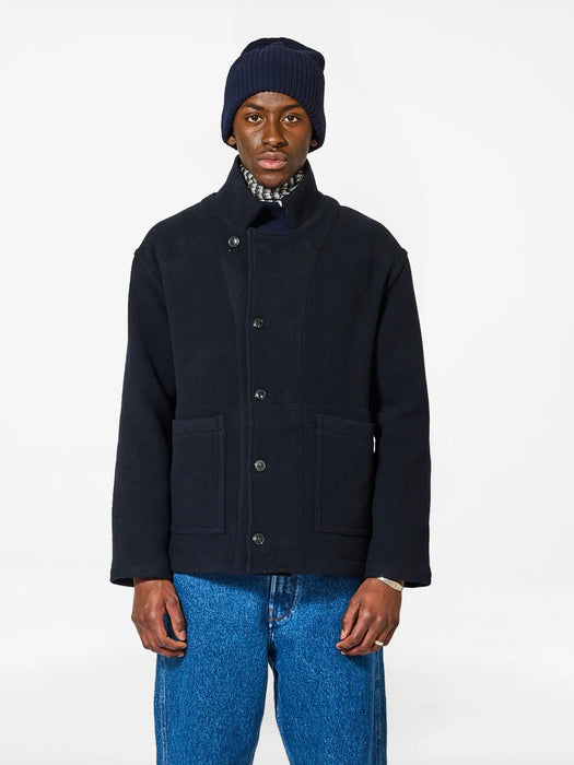 Homecore Swit Sheep Short Cabin Coat in Dark Navy
