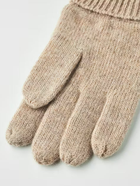 Hestra Women's Raggwool Glove in Beige