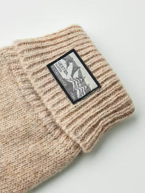 Hestra Women's Raggwool Glove in Beige