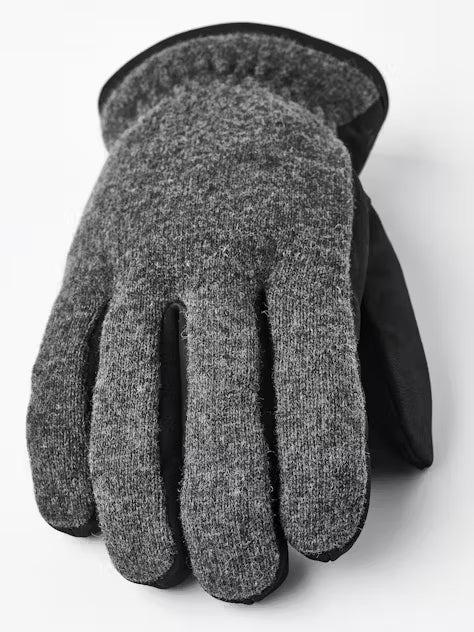 Hestra Men's Noah Glove in Charcoal/Black