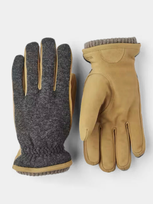 Hestra Men's Noah Glove in Charcoal/Tan