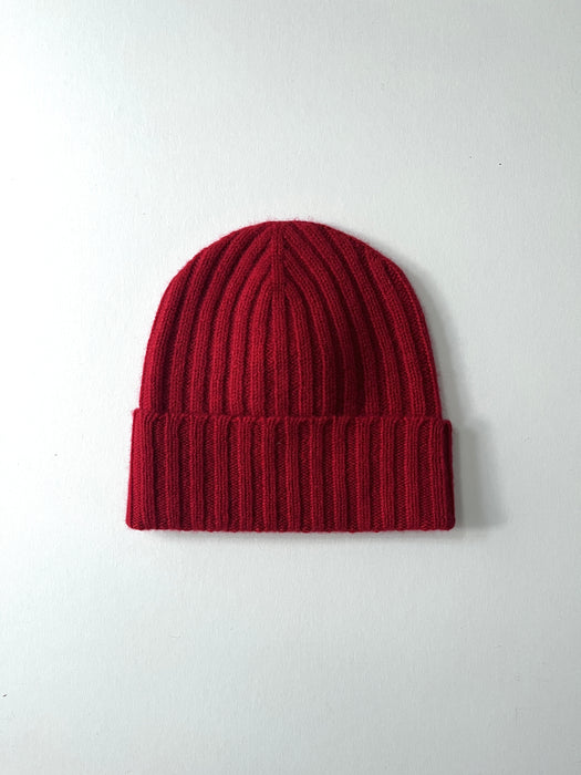 Array Double Rib Beanie in Dubonnet