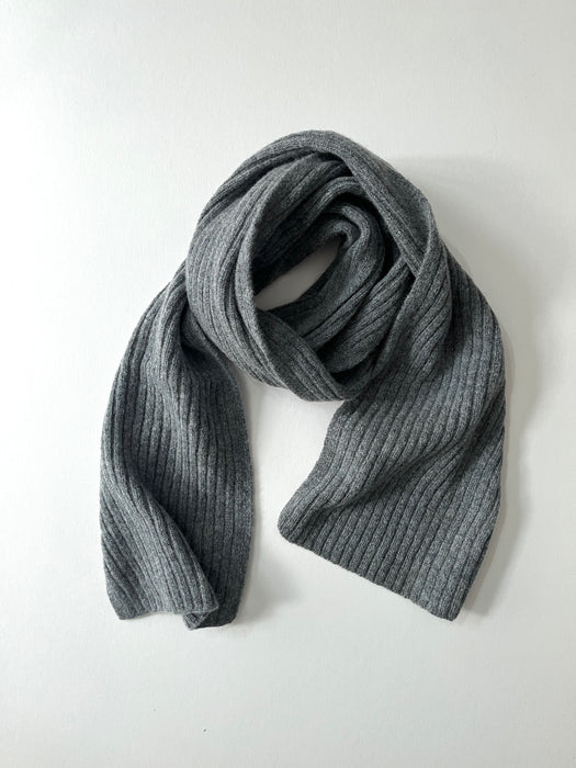 Array Double Rib Scarf in Grey Mix
