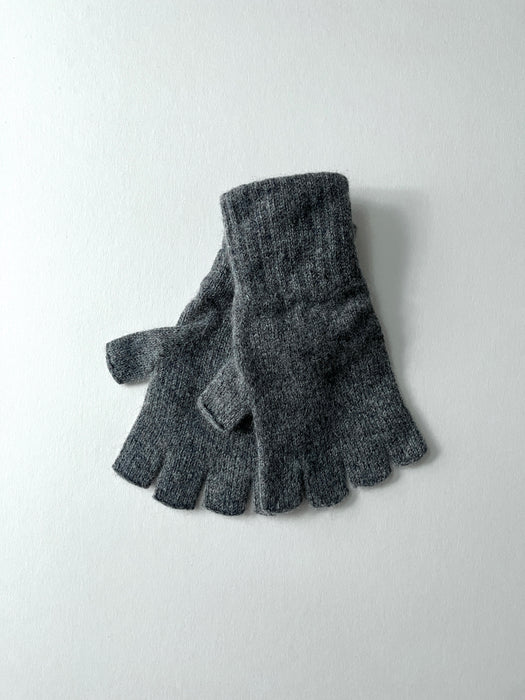 Array Fingerless Gloves in Grey Mix