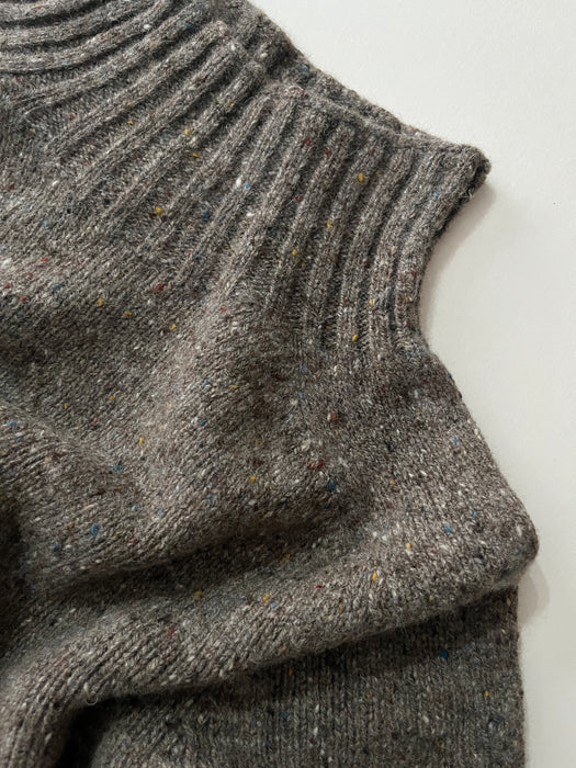 Array Mens Stour Mock Neck Knit in Torridon Neps