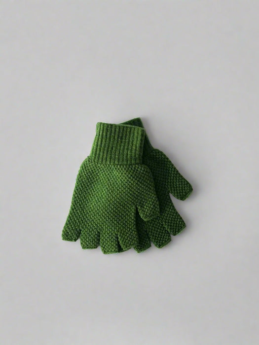 Array Half Finger Mens Glove in Watercress