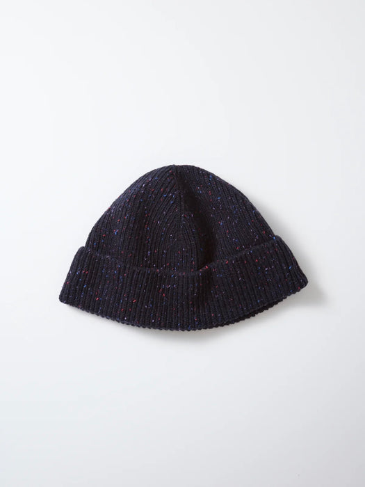 Rototo Nep Seamless Beanie in Navy