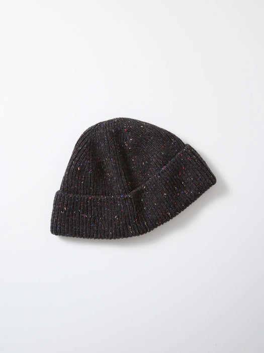 Rototo Nep Seamless Beanie in Charcoal