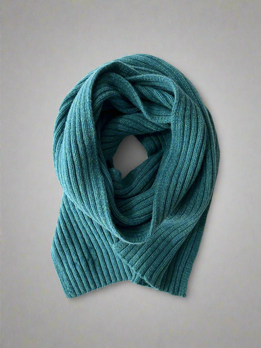 Array Ribbed Scarf in Barracuda