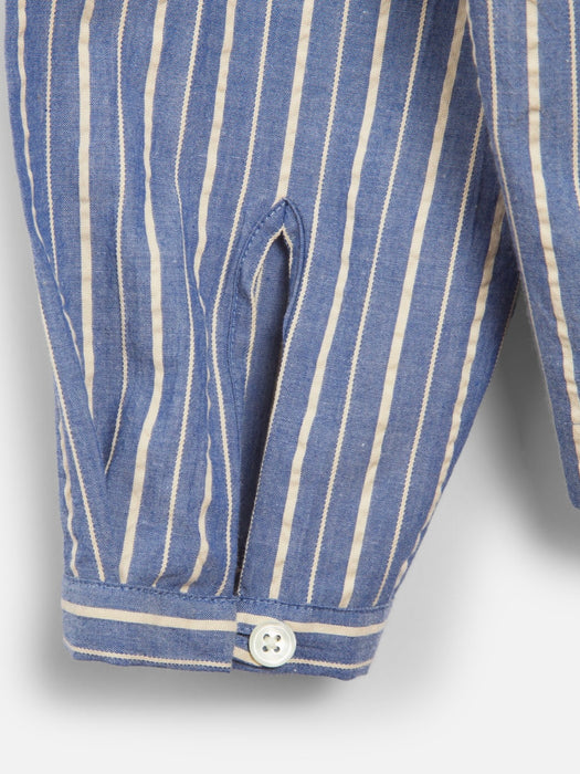 YMC Women Marianne Shirt in Navy/Natural Stripe