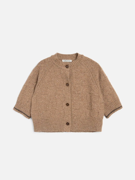 YMC Women Kwai Knit in Taupe Checkerboard