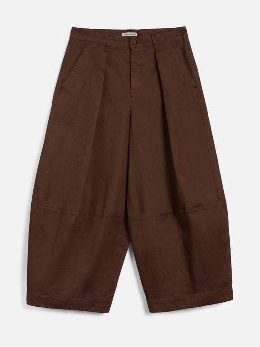 YMC Deadbeat Trousers in Brown Cotton/Modal