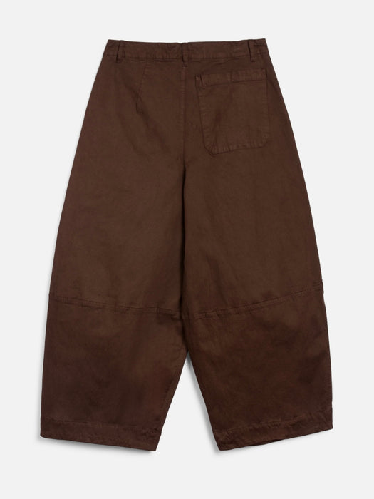 YMC Deadbeat Trousers in Brown Cotton/Modal