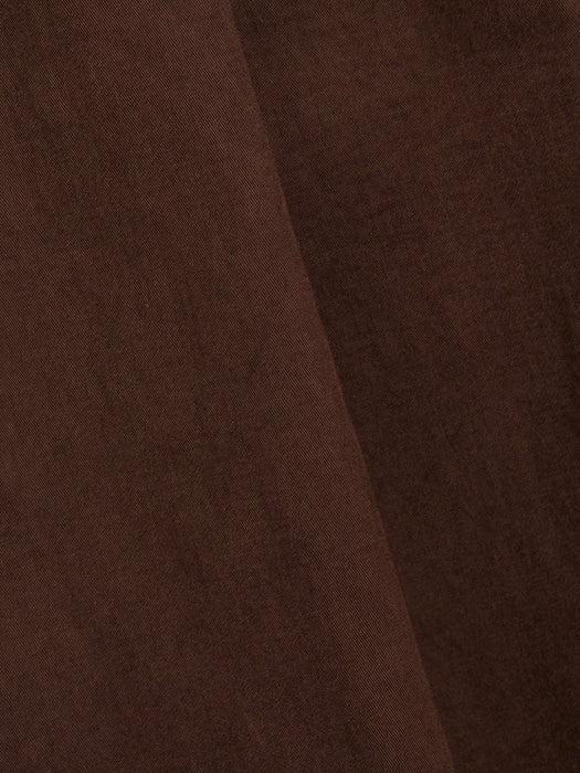 YMC Deadbeat Trousers in Brown Cotton/Modal