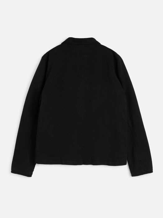 YMC Men Groundhog Jacket in Black Cotton Twill