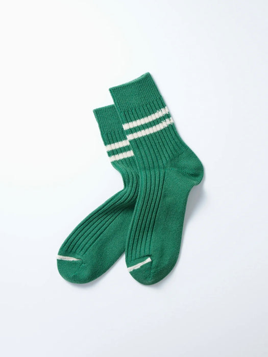 Rototo Women's Merino Lamb Socks in Green