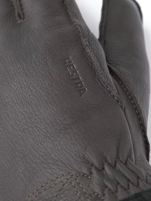 Hestra Men's Deerskin Primaloft Glove in Dark Brown