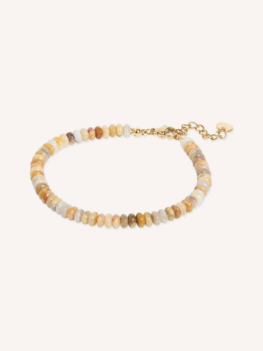 And Danu Pebble Bracelet in Natural / Gold