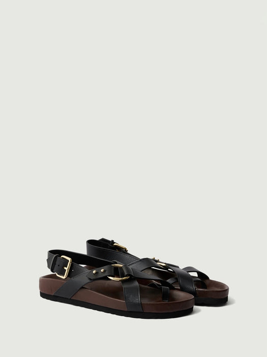 Soeur Mexico Sandals in Black