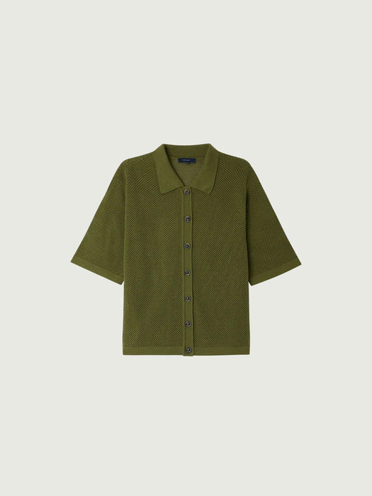 Soeur Davon Knitted Polo in Absinthe