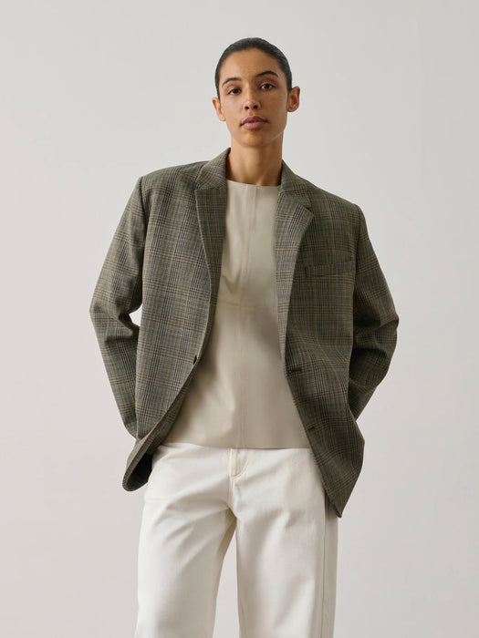 Soeur Hermosa Blazer in Brown / Green