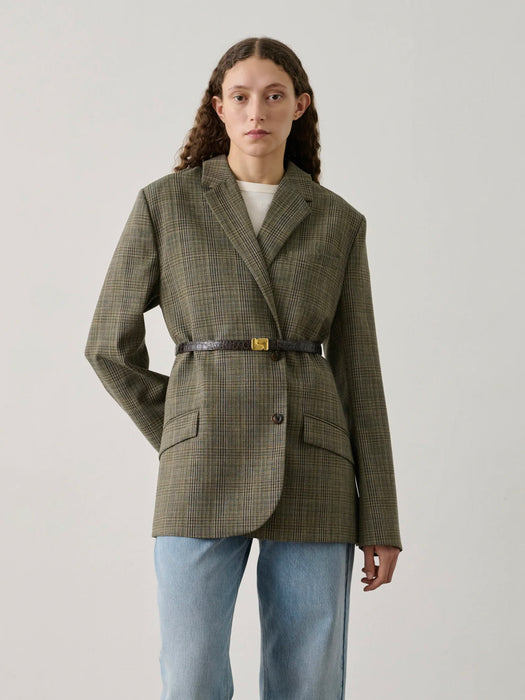 Soeur Hermosa Blazer in Brown / Green