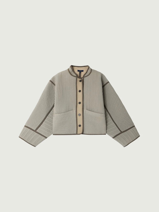 Soeur Patchouli Jacket in Sea Green / Beige