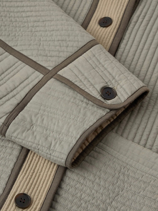 Soeur Patchouli Jacket in Sea Green / Beige