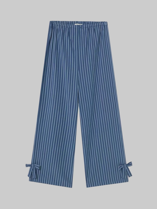 The Tiny Big Sister Stripe Pant in Light Navy