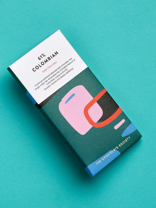 The Chocolate Society 61% Columbian Dark Chocolate Bar